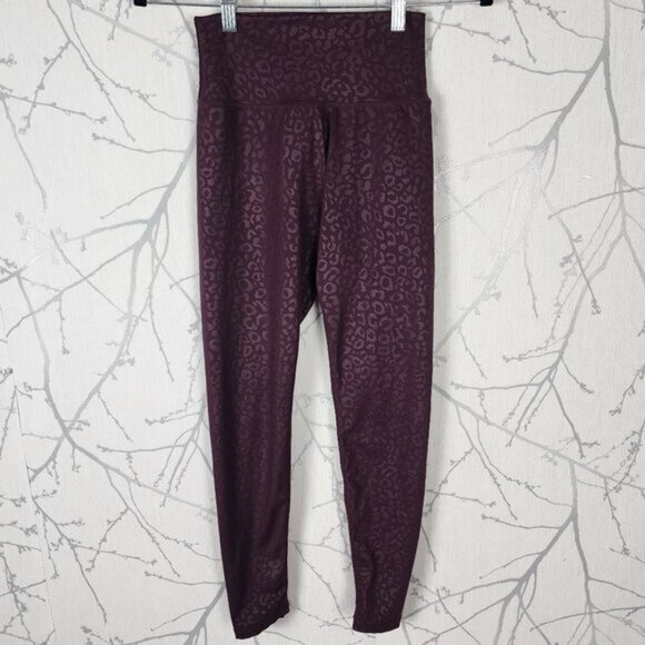 Buffbunny Venom Purple Leopard Print High Rise Rebel Leggings - Picture 2 of 7